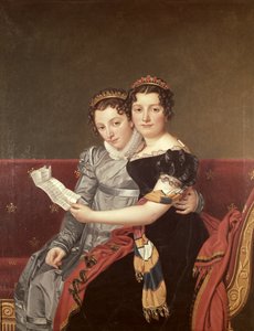 Zénaïde (1801-54) et Charlotte (1802-39) Bonaparte, 1822 - Jacques Louis David